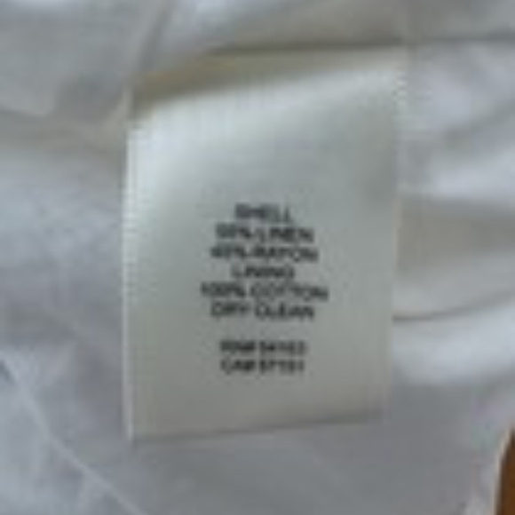 NWOT Eliza J Paisley Puff Sleeve Linen Blend Dress Size 6 - Picture 4 of 6